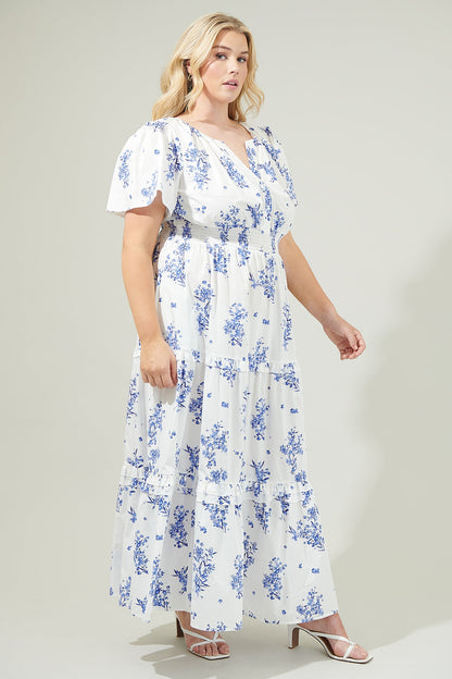 Bestia Floral Poplin Maxi Dress