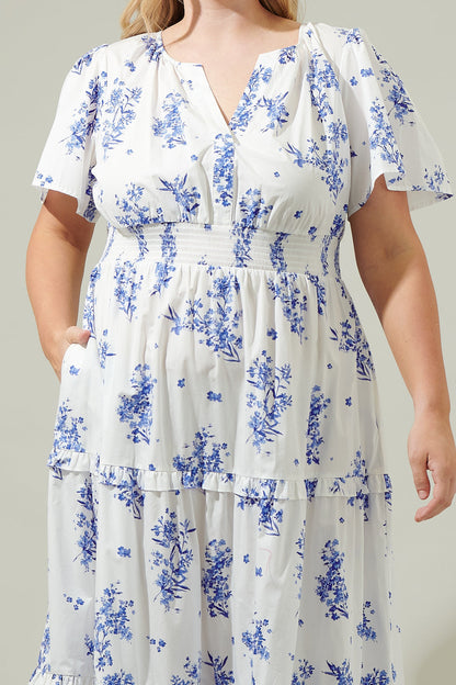 Bestia Floral Poplin Maxi Dress