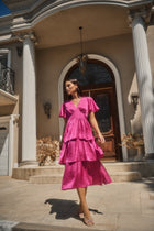 Mendice Satin Midi Dress