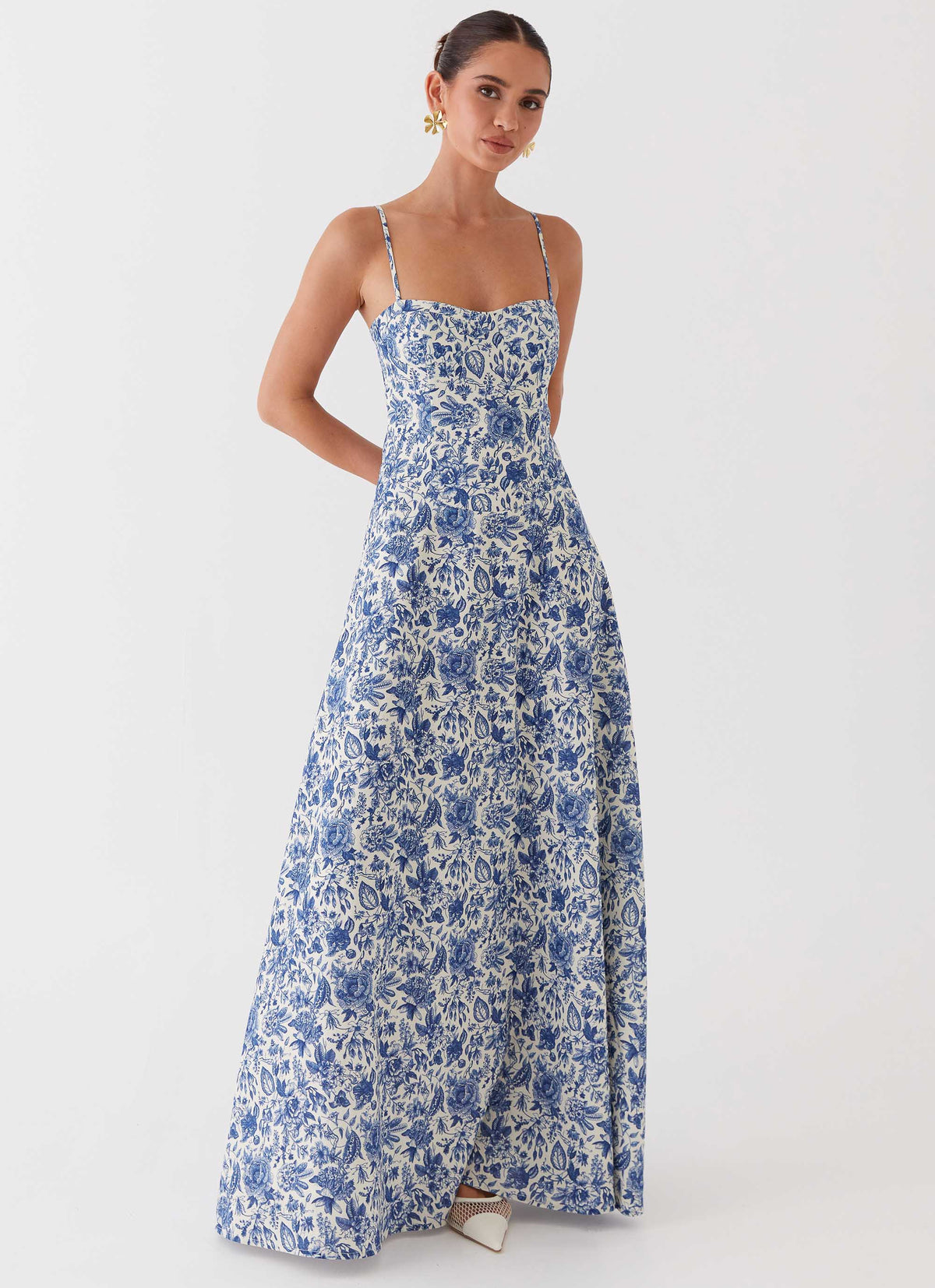 Jordana Linen Maxi Dress