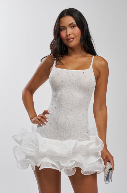 Akira Rhinestone Mini Dress