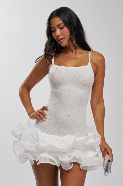 Akira Rhinestone Mini Dress