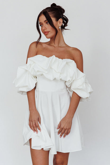 Kailynn Off-Shoulder A-Line Mini Dress
