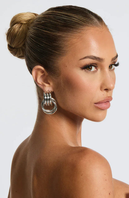 Divina Statement Hoop Earrings