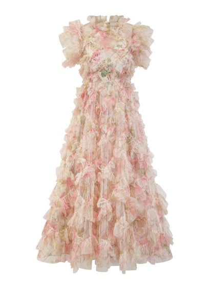 Nerys Floral Puff Sleeve Dress
