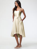 Cristina Satin A-Line Bridesmaid Dress