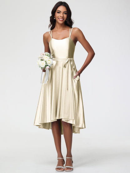 Cristina Satin A-Line Bridesmaid Dress