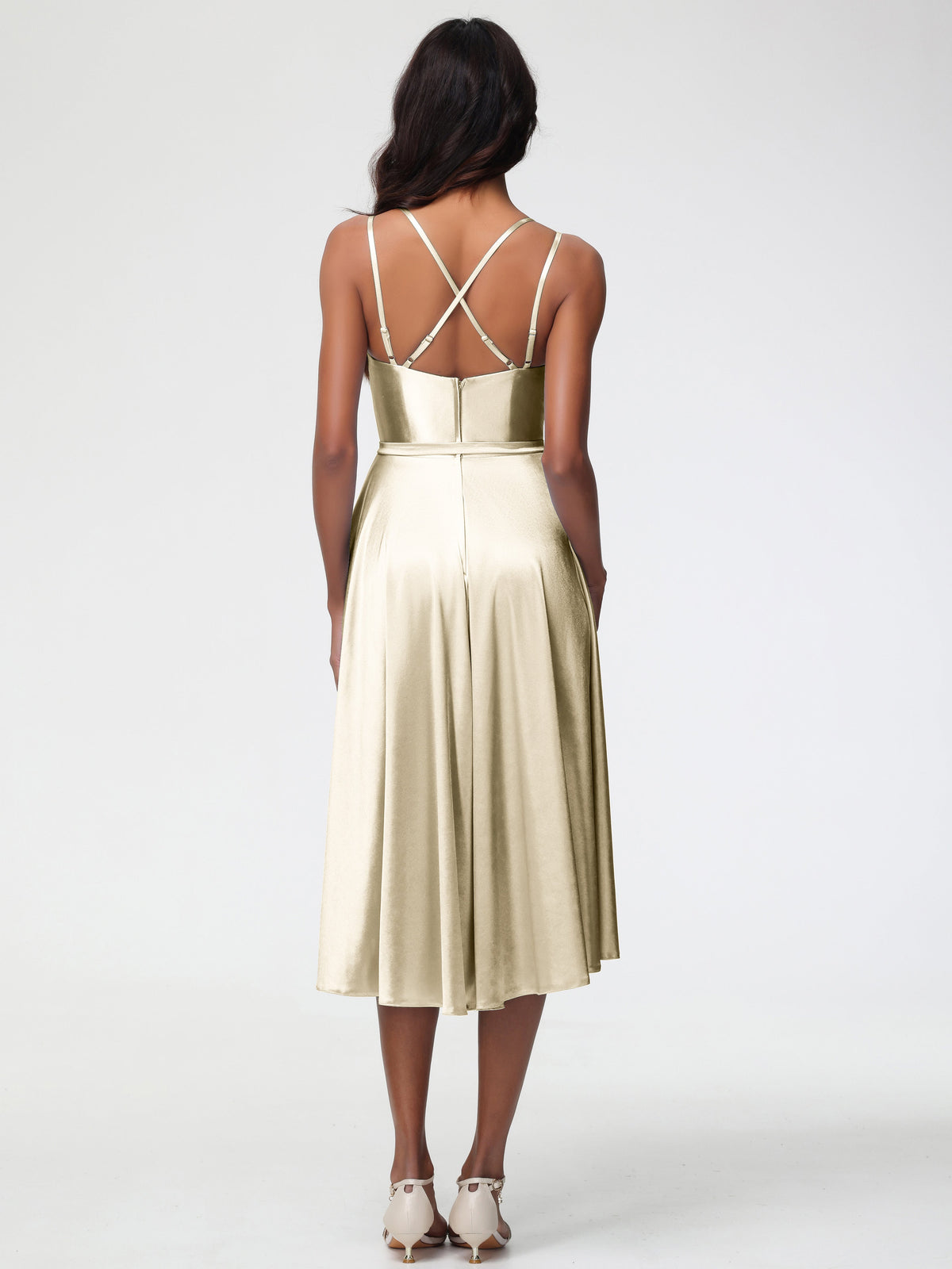 Cristina Satin A-Line Bridesmaid Dress