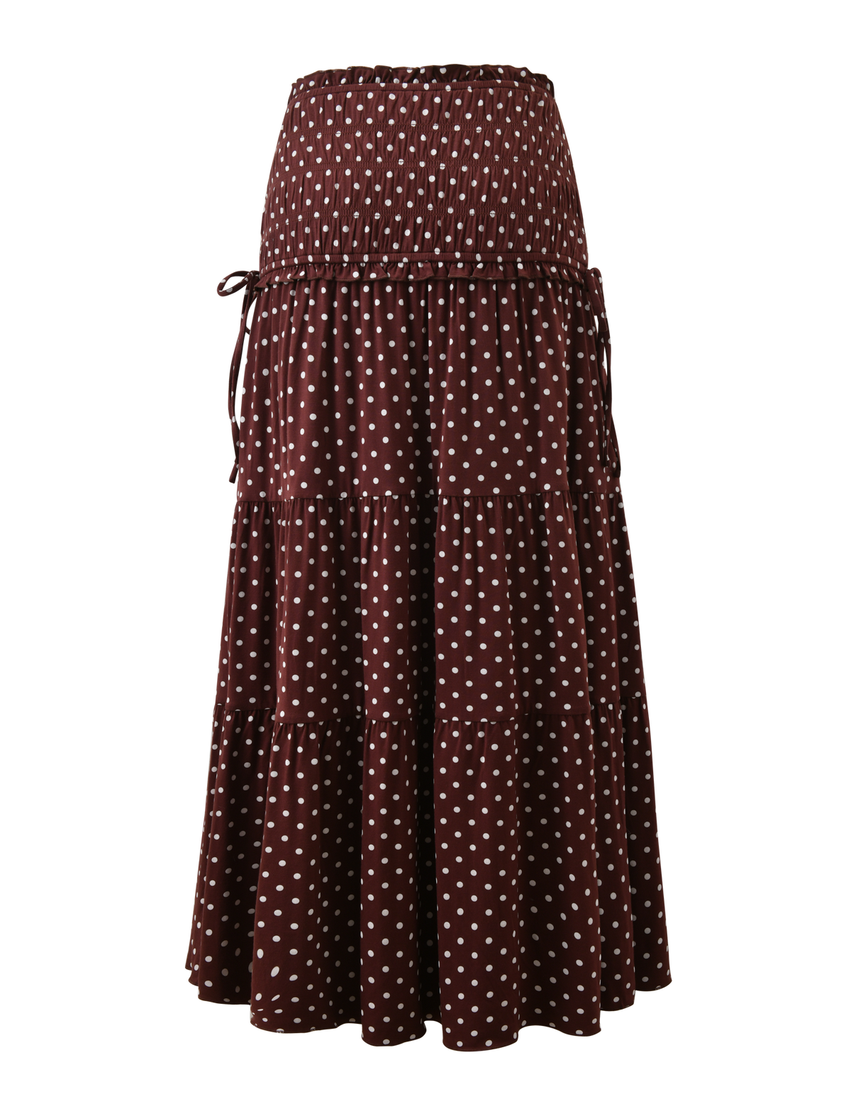 Anais Skirt with Polka Dots and Tiered Ruffles