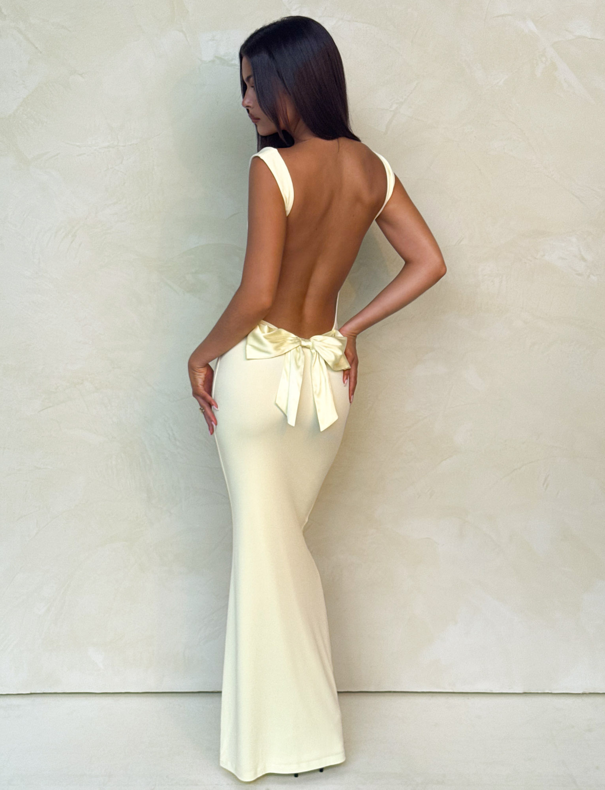 Adrienne Lemon Maxi Dress