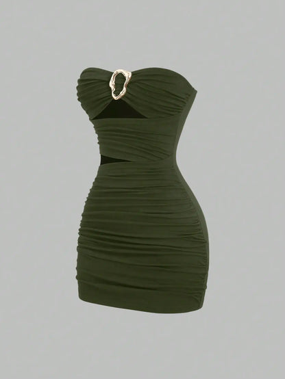 Leona Ruched Mini Dress