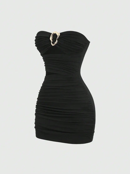 Leona Ruched Mini Dress