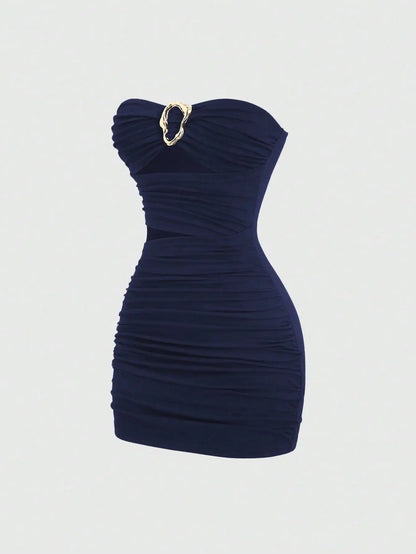 Leona Ruched Mini Dress