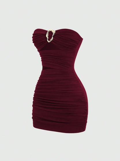 Leona Ruched Mini Dress