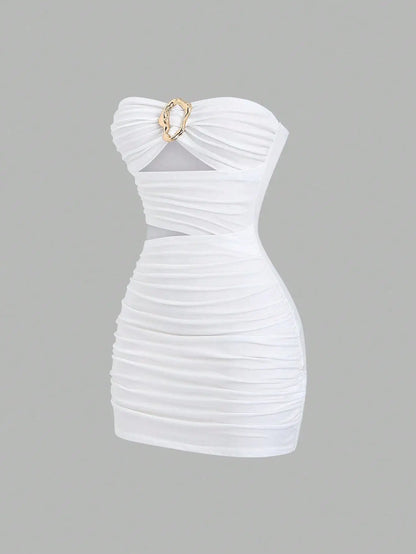 Leona Ruched Mini Dress