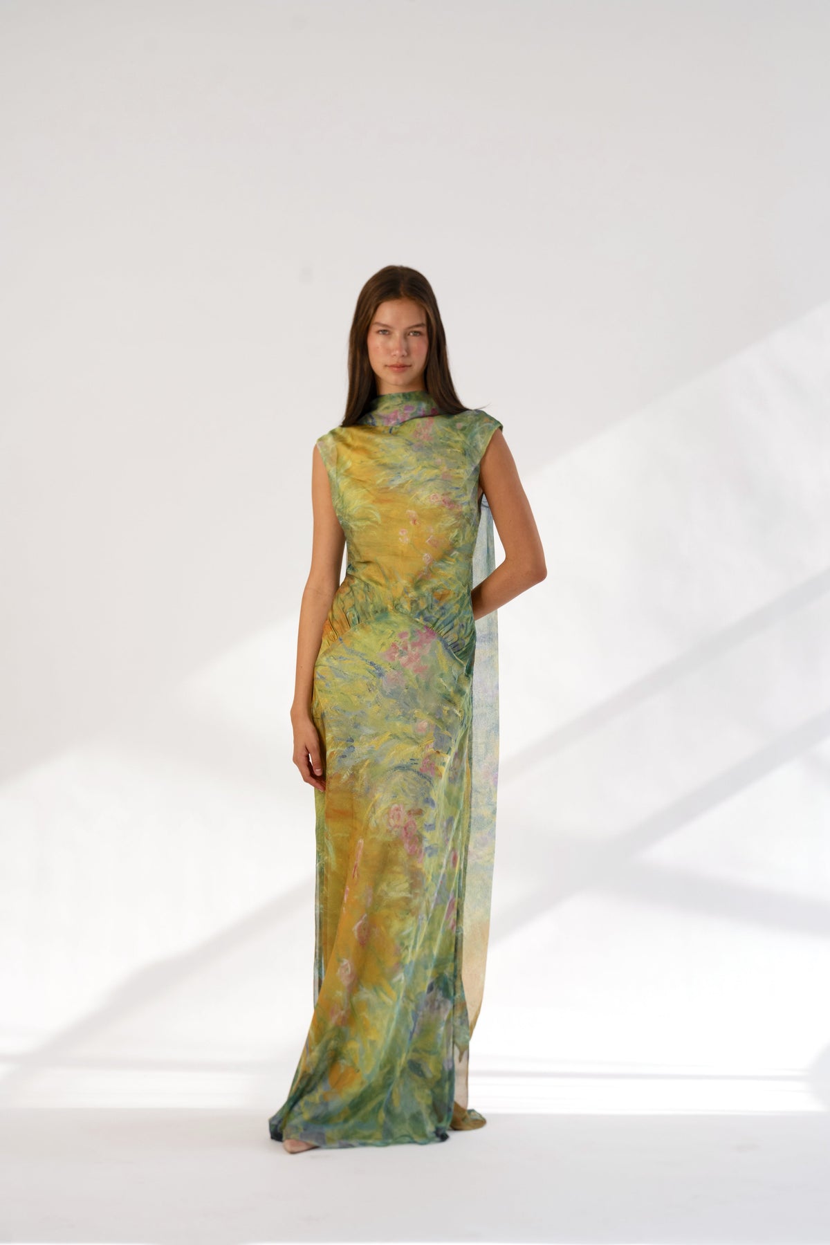 Jasmin Satin Maxi Dress