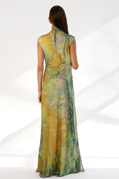 Jasmin Satin Maxi Dress