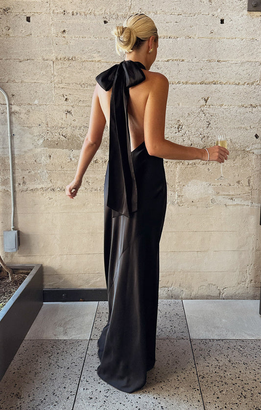 Tara Luxe Satin Maxi Dress