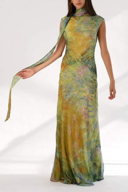 Jasmin Satin Maxi Dress