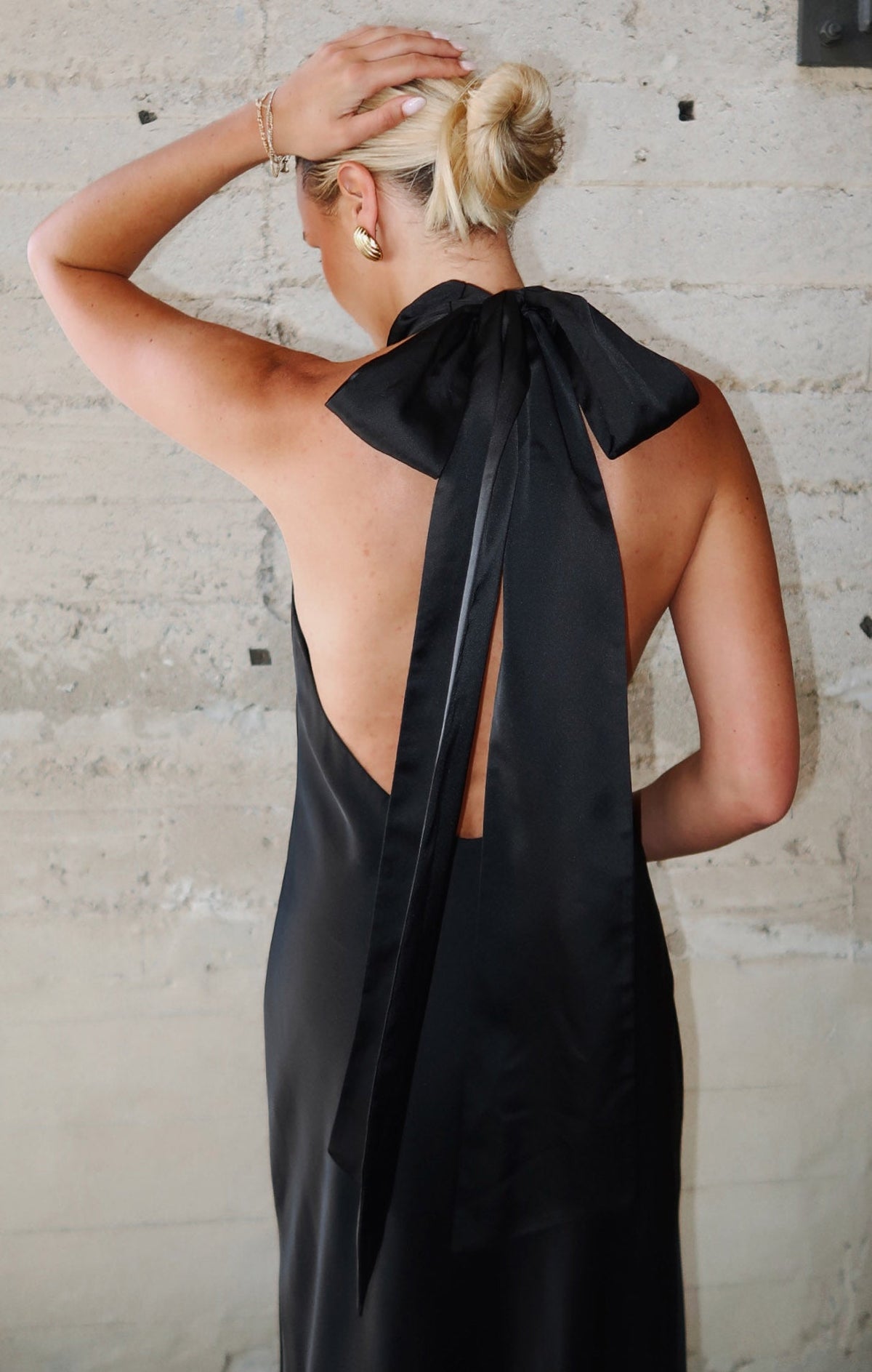 Tara Luxe Satin Maxi Dress