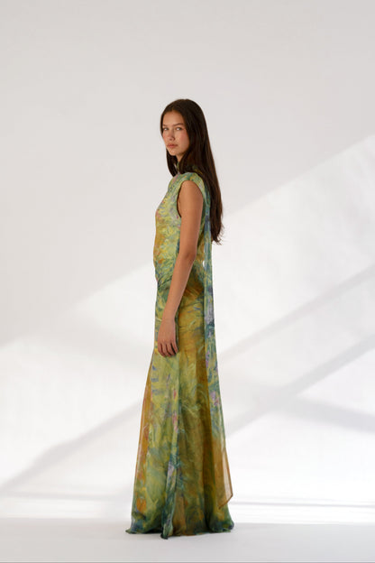 Jasmin Satin Maxi Dress