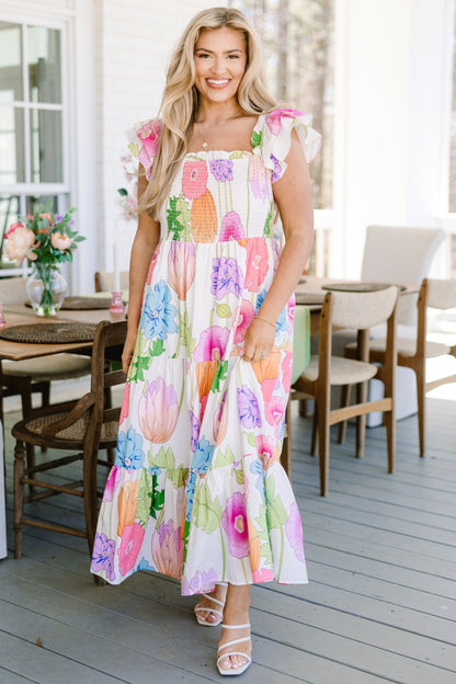Arabelle Wildflower Maxi Dress in Sage