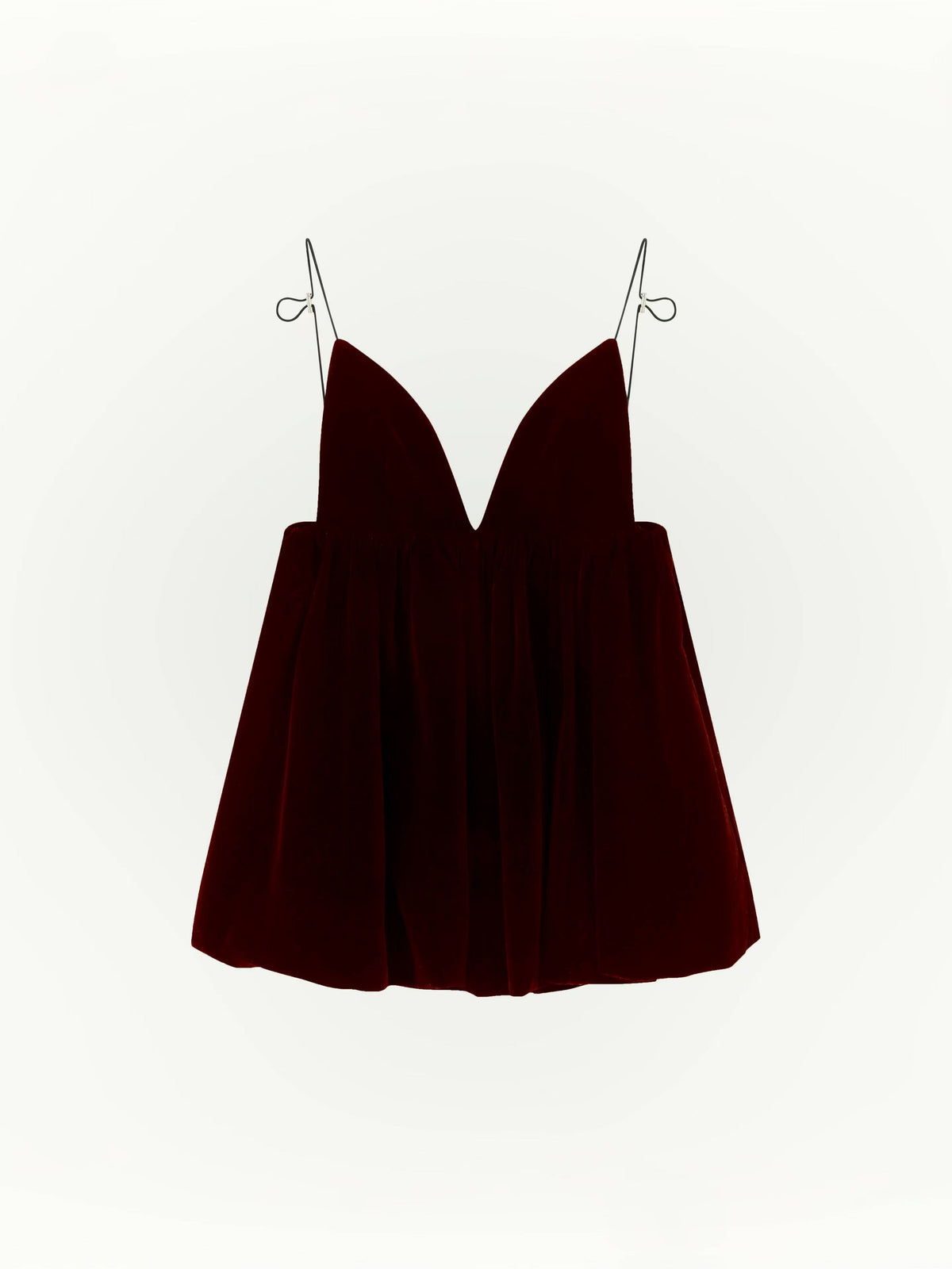 Noor Velvet Dress with Plunge Neck and Open Back