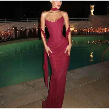 Mallory Chiffon Mermaid Dress