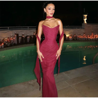 Mallory Chiffon Mermaid Dress