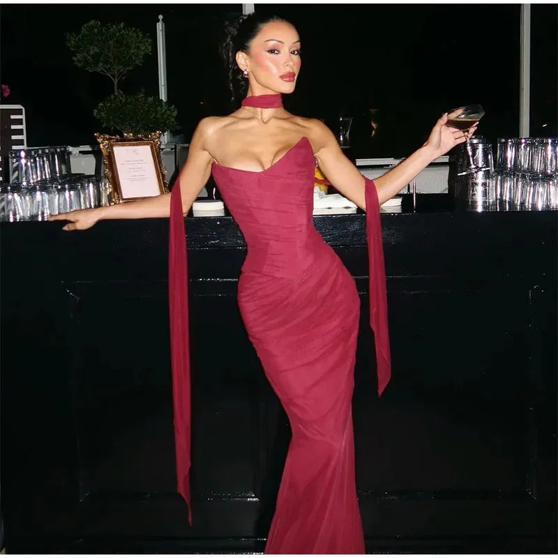 Mallory Chiffon Mermaid Dress