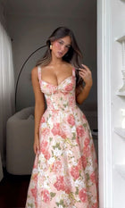 Vivi Floral A-Line Gown
