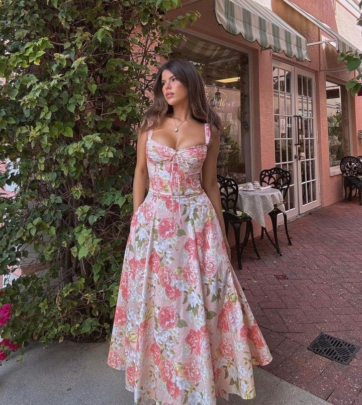 Vivi Floral A-Line Gown