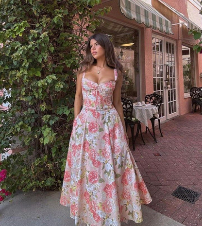Vivi Floral A-Line Gown