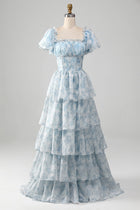 Iolanthe Tiered Puff Sleeve Maxi Dress