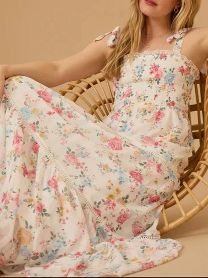 Alana Floral Smocked Maxi Dress