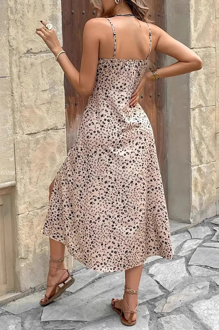 Verena Floral Spaghetti Maxi Dress