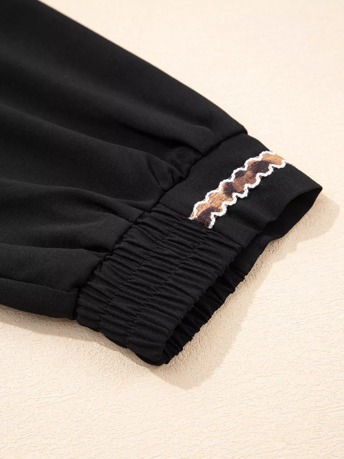 Opal Black Mini Dress with Contrast Trim and Shift Fit