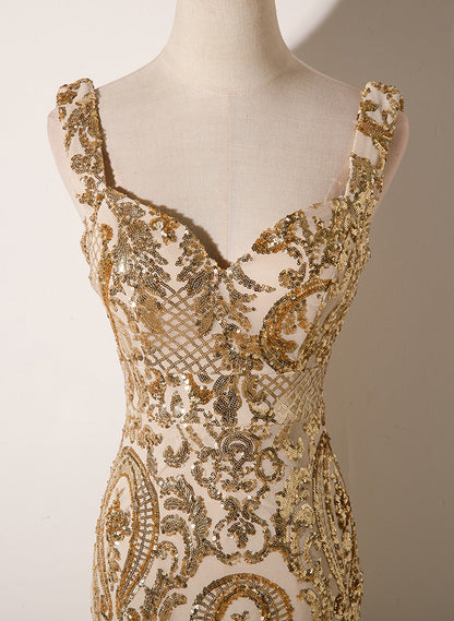 Chantal Sequin Mermaid Prom Dress