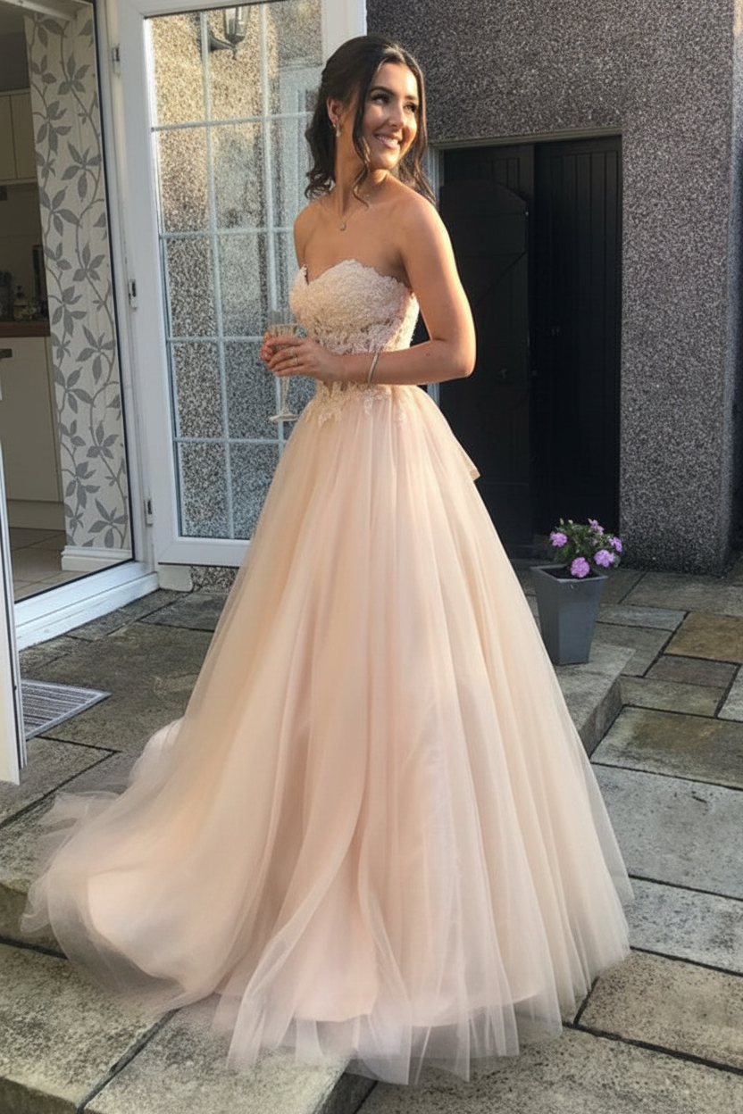 Fabiola Lace A-Line Gown
