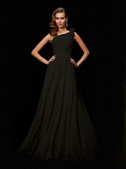 Meg One-Shoulder Chiffon Bridesmaid Dress