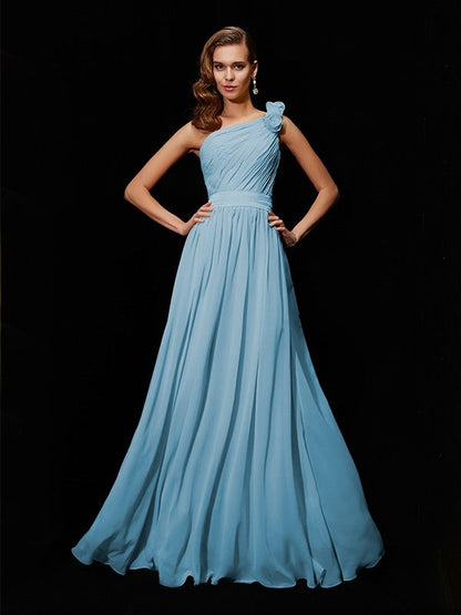 Meg One-Shoulder Chiffon Bridesmaid Dress