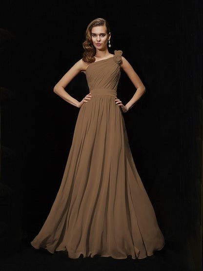 Meg One-Shoulder Chiffon Bridesmaid Dress