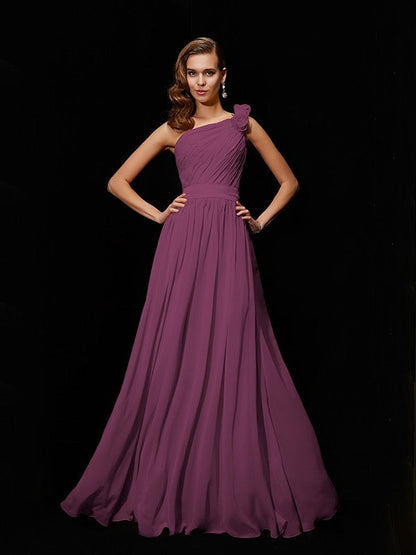 Meg One-Shoulder Chiffon Bridesmaid Dress
