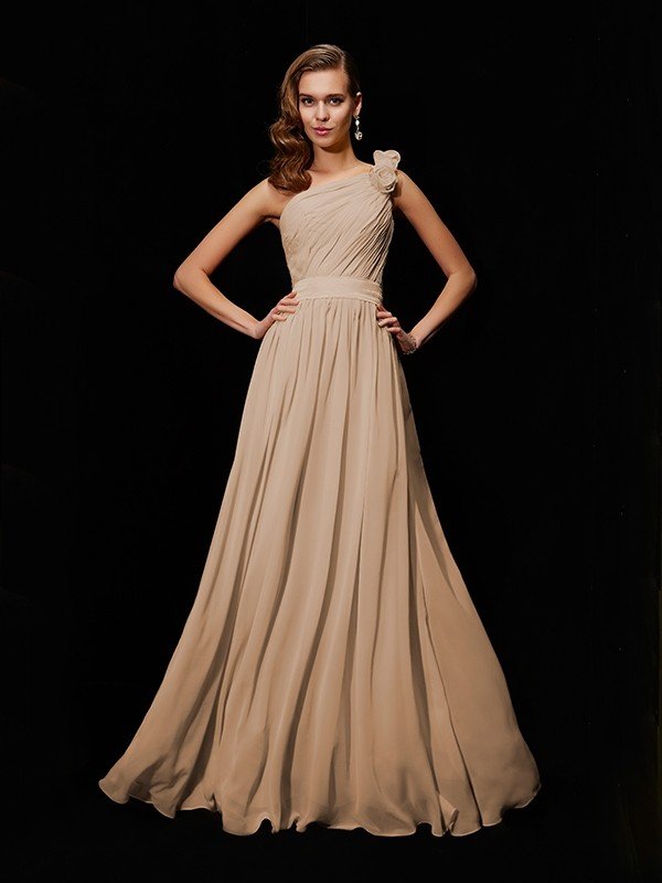 Meg One-Shoulder Chiffon Bridesmaid Dress
