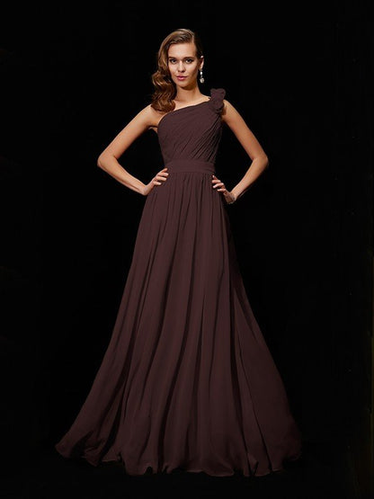 Meg One-Shoulder Chiffon Bridesmaid Dress