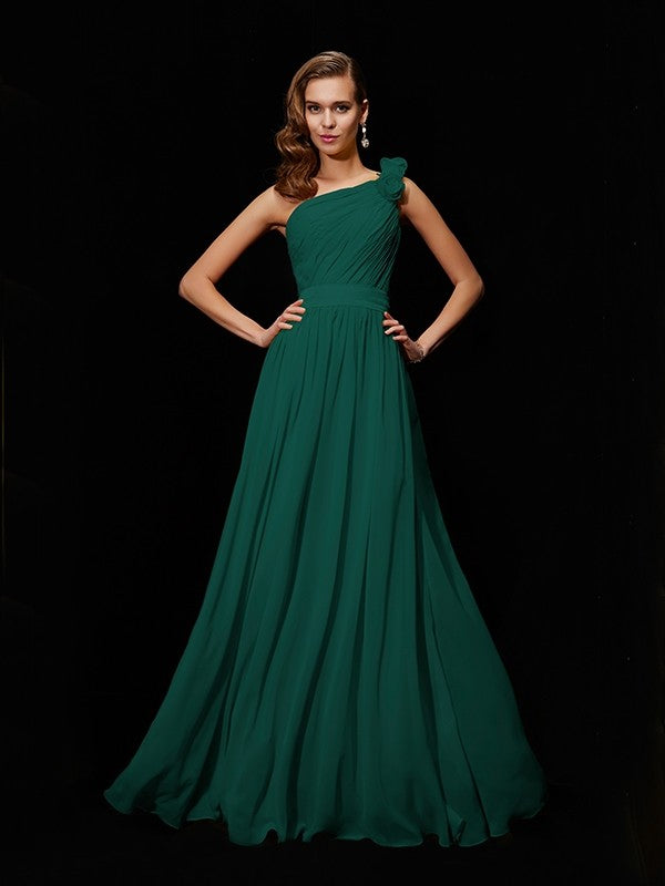 Meg One-Shoulder Chiffon Bridesmaid Dress