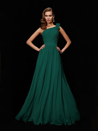 Meg One-Shoulder Chiffon Bridesmaid Dress