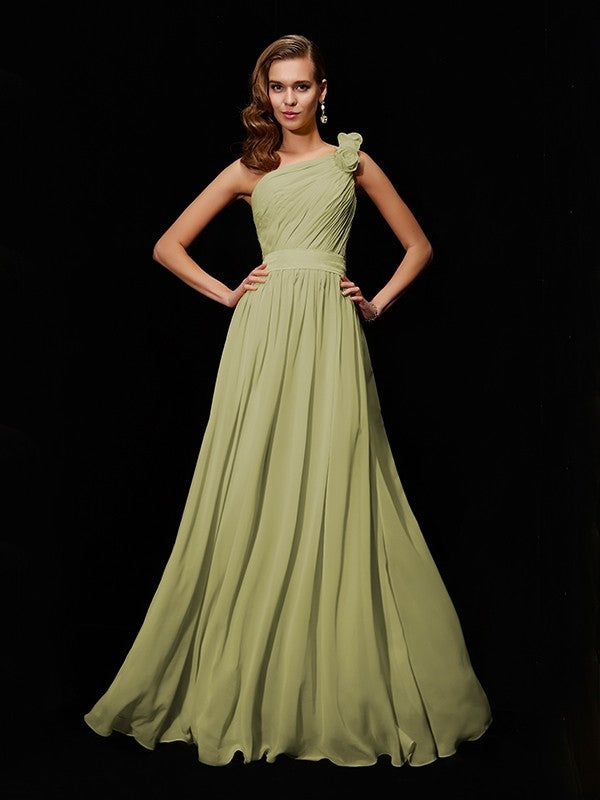 Meg One-Shoulder Chiffon Bridesmaid Dress