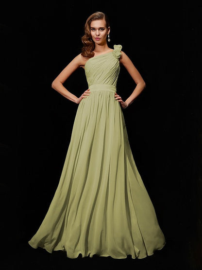 Meg One-Shoulder Chiffon Bridesmaid Dress