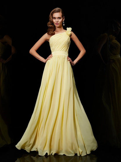 Meg One-Shoulder Chiffon Bridesmaid Dress